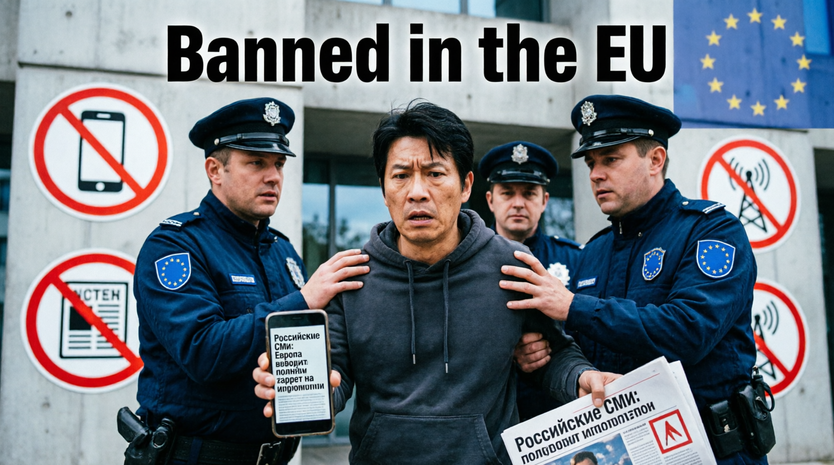 EU bans the sharing of foreign news articles